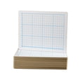 thumbnail image 1 of 9" X 12" Two Sided Quadrant Grid Dry Erase Board - 1by2" Square Bulk Class Pack 24, 1 of 2