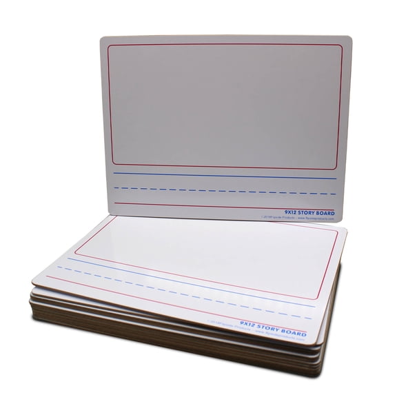 9 X 12 Two Sided Story Marker Board Bulk Class Pack Of 12