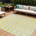 thumbnail image 1 of HomeRoots 591169 9 x 12 ft. Yellow & Gray Geometric Washable Indoor & Outdoor Rectangle Area Rug, 1 of 5