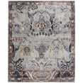 thumbnail image 1 of 9' X 13' Gray Black and Red Ikat Power Loom Area Rug, 1 of 6