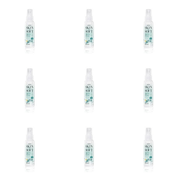9 X Bottles Avon Skin So Soft Original Dry Oil Spray Travel Size 3.38 fl oz - 100 ml each