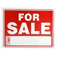 thumbnail image 1 of 9"X12" "FOR SALE" Plastic Signage Sign-1CT, 1 of 3