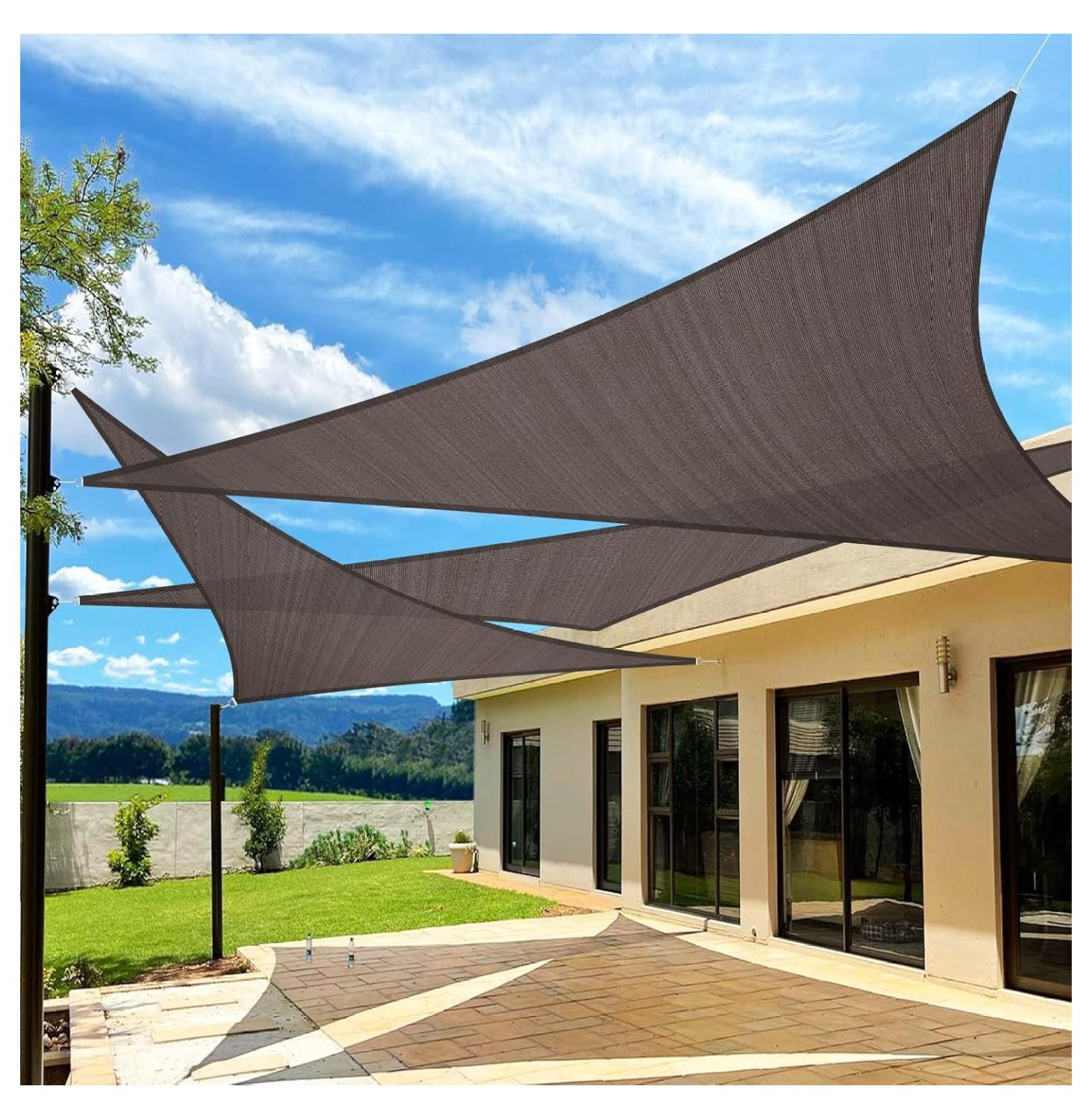 Amazon.com : ShadeMart 20 (NEW) $60 Square 20x20ft Sun Shade Sail