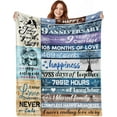 thumbnail image 1 of 9 Year Anniversary Traditional Gifts for Her Him, 9th Leather Pottery Anniversary Wedding Gifts for Couple Husband Wife, Happy Ninth Year Anniversary Blanket Decorations Present for Women Men, 1 of 6