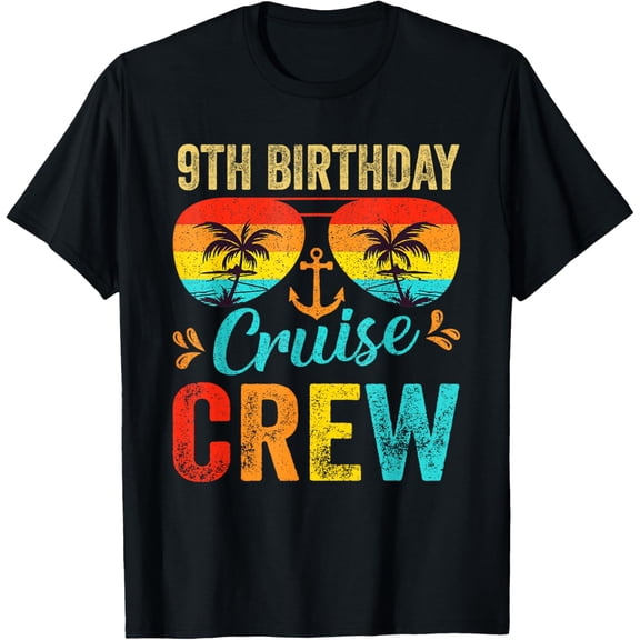 9 Year Old Birthday Cruise 9th Birthday Vacation T-Shirt