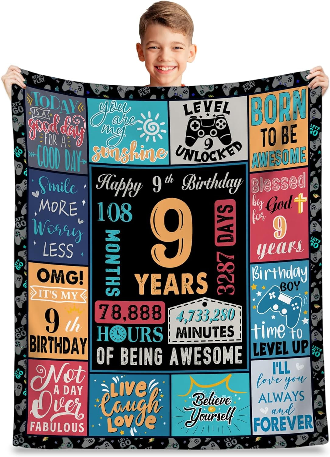 9th Birthday Gift for Boys, Best Year Old Boy Present, Age