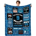 thumbnail image 1 of 9 Year Old Boy Gifts Birthday Gifts for 9 Year Old Boys, Kids Blanket 50 x 60 Inches Warm Flannel Throw Blankets for Boys 9 Year Old Boy Birthday Gifts Ideas, 1 of 5
