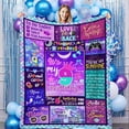 thumbnail image 1 of 9 Year Old Girl Birthday Gift Ideas Throw Blanket, 9th Birthday Gifts for Girls, Happy 9th Birthday Decorations, Best Birthday Gifts for 9 Year Old Girls Daughter Bestie Sister 50" x 60", 1 of 5