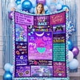 thumbnail image 1 of 9 Year Old Girl Birthday Gift Ideas Throw Blanket, 9th Birthday Gifts for Girls, Happy 9th Birthday Decorations, Best Birthday Gifts for 9 Year Old Girls Daughter Bestie Sister 50" x 60", 1 of 5