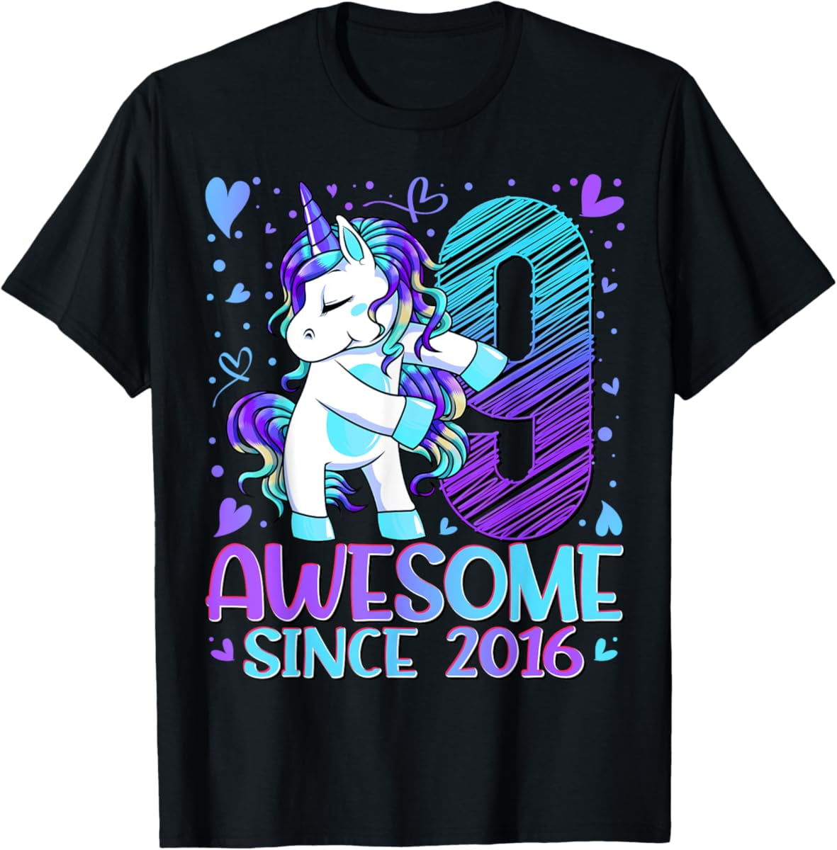 9 Year Old Unicorn Gifts For Girls 9Th Birthday Party Unisex T Shirt S 9-year-old-unicorn-gifts-for-girls-9th-birthday-party-unisex-t-shirt-s