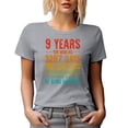 thumbnail image 1 of 9 Years of Being Awesome, Anniversary Celebration, Heather Grey T-Shirt, Medium, 1 of 5