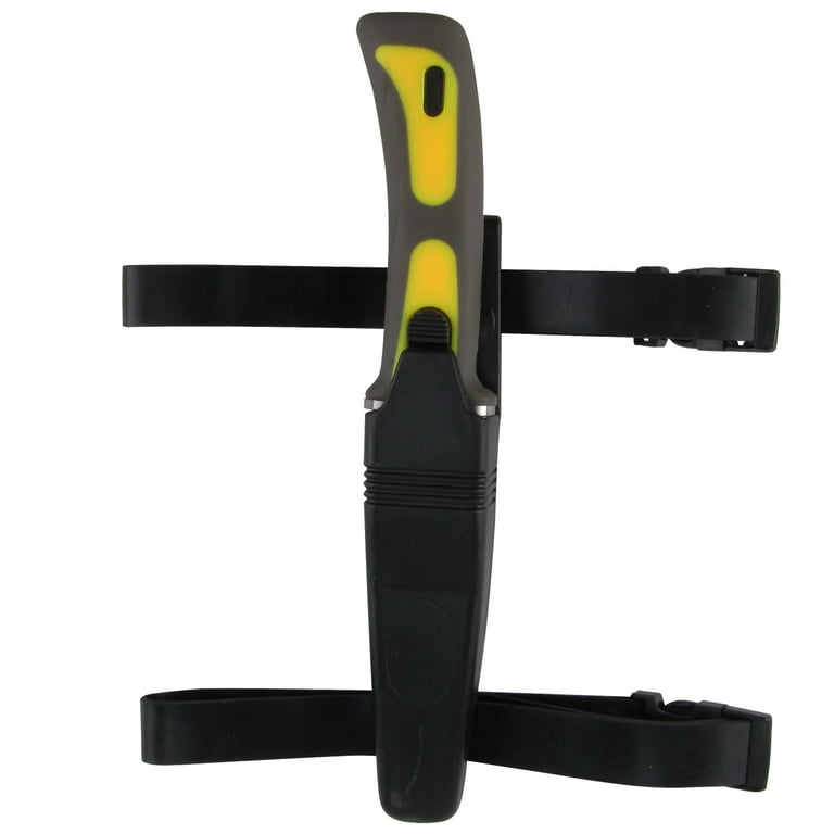 Blue SCUBA Dive Knife/Snorkeling Gear Equipment w/Sheath and Line Cutter Diving Knives Blue SCUBA Dive Knife/Snorkeling Gear Equipment w/Sheath and Line Cutter Diving Knives
