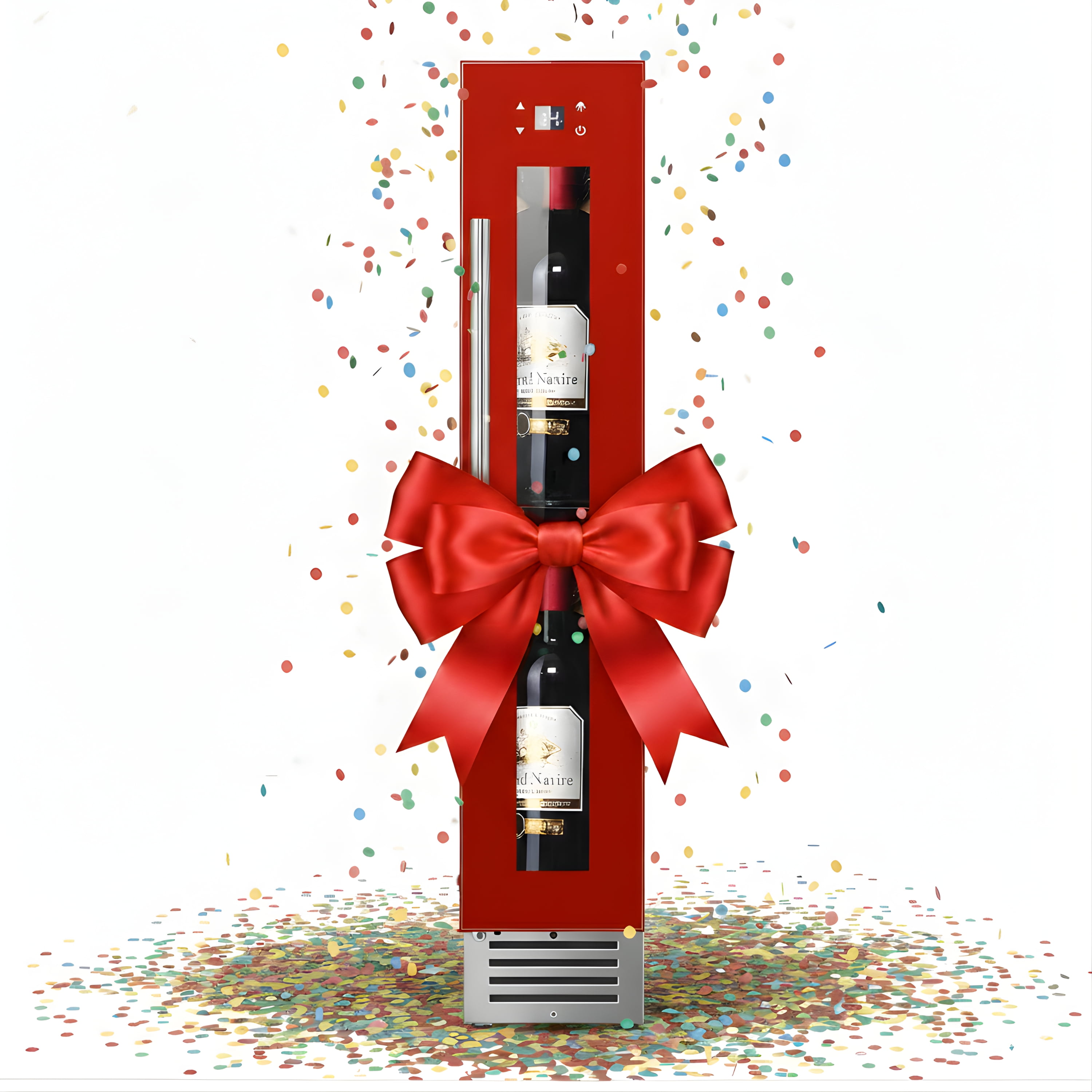 9 bottle Built-in/Freestanding Wine Ref with 7 color LED Lights
