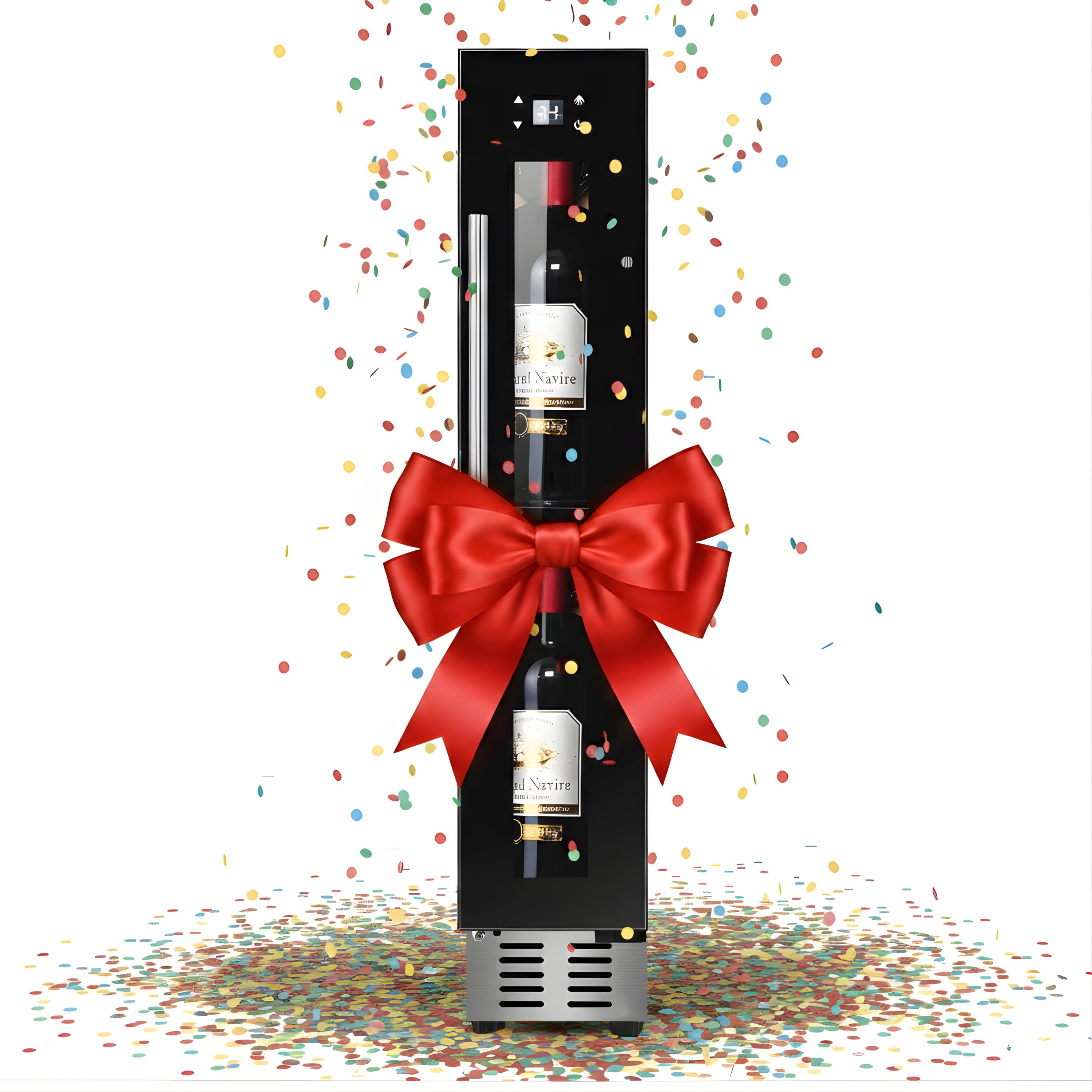 9 bottle Built-in/Freestanding Wine Ref with 7 color LED Lights