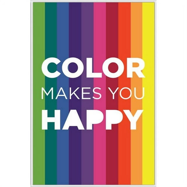 9 by Novogratz "Color Makes You Happy" Wall Art, 14.5" x 18.5"