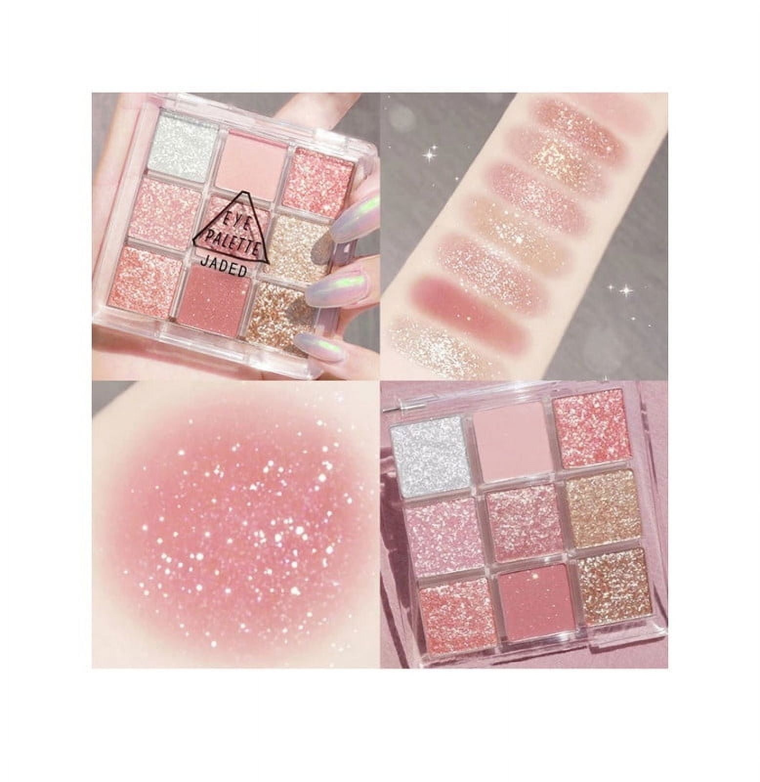 9color rose eyeshadow palette makeup palette matte high pigment color