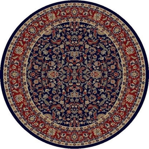 9 ft. 3 in. x 12 ft. 6 in. Jewel Kashan - Navy