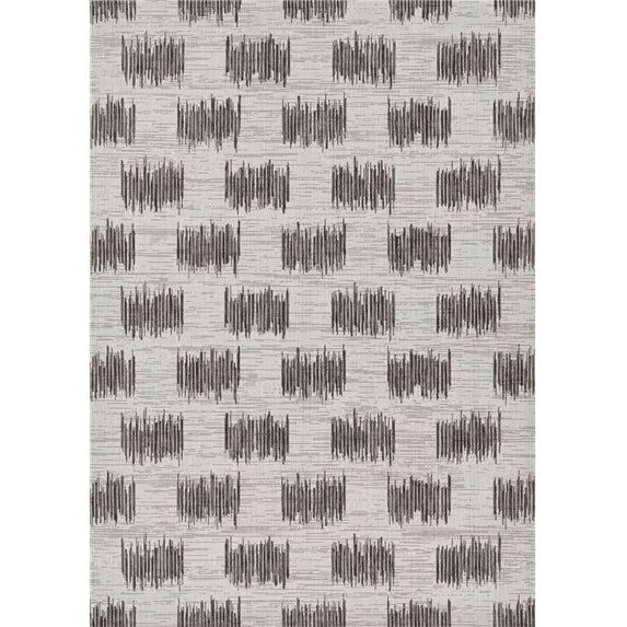 9 ft. 3 in. x 12 ft. 6 in. Villa Machine Made Transitional Rectangle Area Rug - Ivory