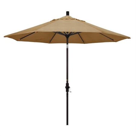9 ft. Aluminum Market Umbrella Collar Tilt - Bronze-Sunbrella-Sesame Linen
