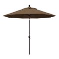 thumbnail image 1 of 9 ft. Aluminum Market Umbrella Push Tilt - Bronze-Sunbrella-Cocoa, 1 of 1