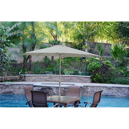 9 ft. Aluminum & Steel Umbrella Fabric, Tan