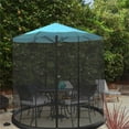 thumbnail image 1 of 9 ft. Bug Screen for Table Umbrella Mosquito Net, Black, 1 of 1