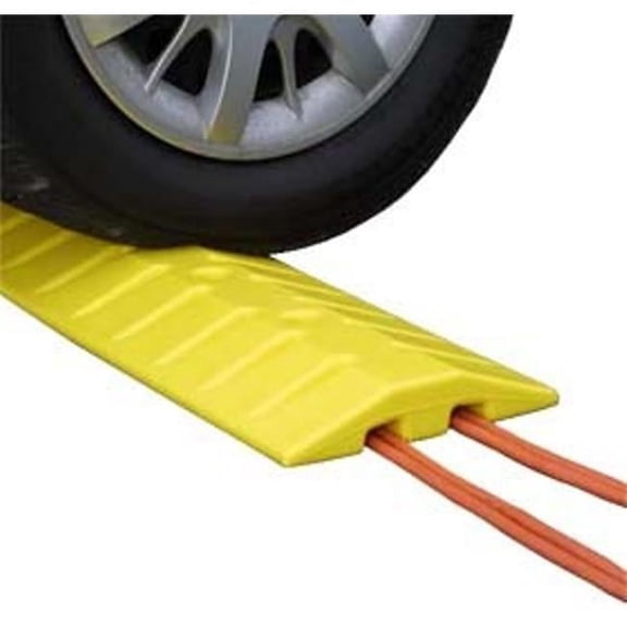 9 ft. Eagle Speed Bump & Cable Protector - Yellow - 2 Pieces