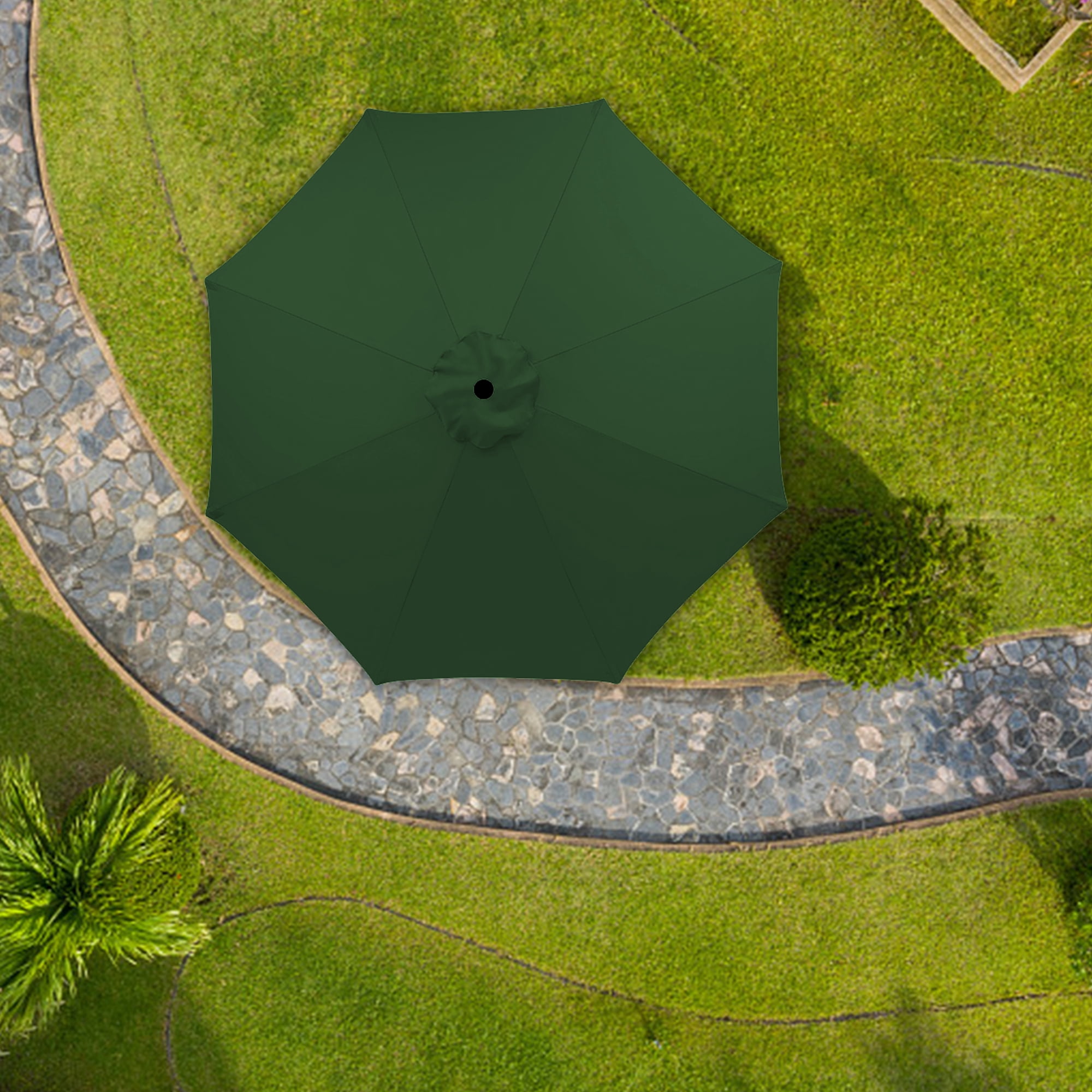9 ft Patio Umbrella Replacement Canopy, Market Umbrella Top, Outdoor ...