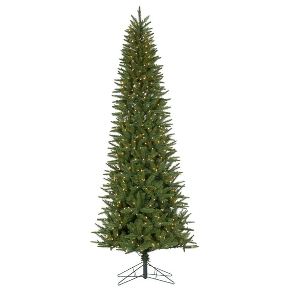 9 ft. Pre Lit Clear Incandescent Natural Cut Narrow Northern Spruce