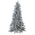 thumbnail image 1 of 9 ft. Pre Lit Cool White LED Lightly Flocked Snowbell Pine, 1 of 5