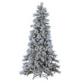 thumbnail image 1 of 9 ft. Pre-Lit Lightly Flocked Snowbell Pine Christmas Tree with 900 Twinkling Lights, Green, 1 of 1