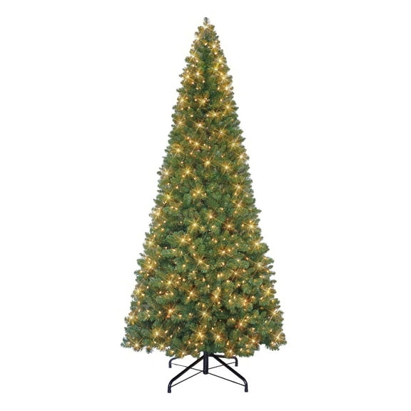 9 ft Pre-lit Virginia Pine Tree 1588 Tips 700 UL Clear Incandescent Lights