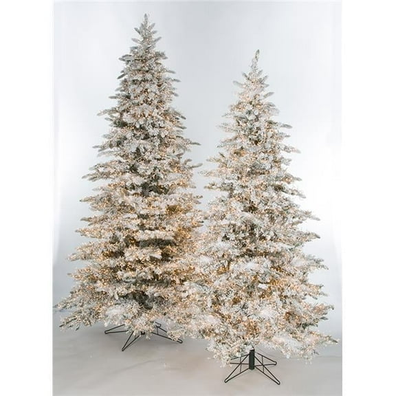 9 ft. Snowy Polaris Tree with 3 mm Multi-Functional LED Lights, Green & White