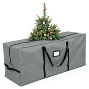 9 ft Christmas Tree Storage Bag for Artificial Xmas Holiday Trees,Waterproof Christmas Bags with Reinforced Handles Strong Zipper, Grey