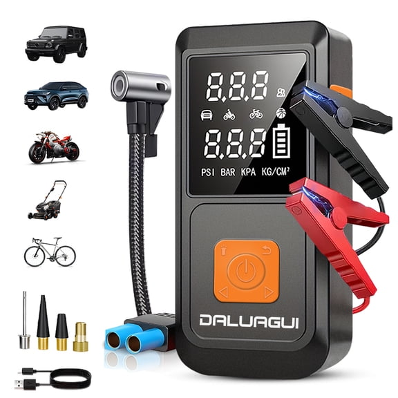 9-in-1 10000A Car Emergency Jump Starter with Tire Inflator