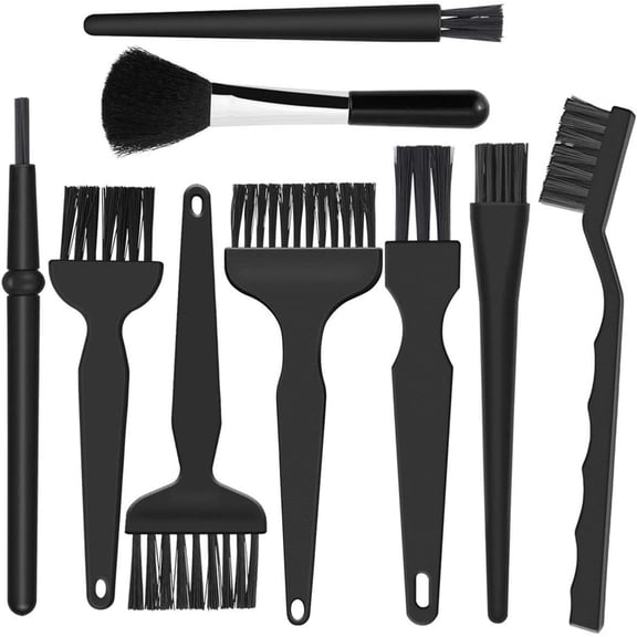 9 in 1 Anti Static Brushes Small Cleaning Kit Multi-Purpose Nylon Brush for Keyboard, PC Motherboards, Camera, Phone, Laptop, MacBook,