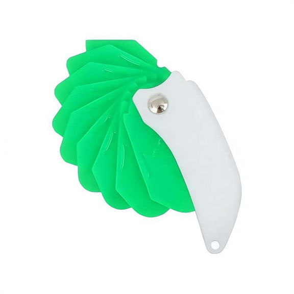 9 in 1 Caulking Spatula, Green Engineering Plastic Tool, Non-stick Anti-scratch Caulk Finisher for DIY Lovers & Professional Workers Home Renovation