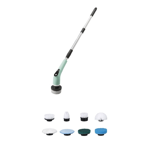 9 in 1 Cordless Cleaning Brush 5Speed Mode 2000mAh Extendable Poles Scrubber Cleaners For Home Car Appliances