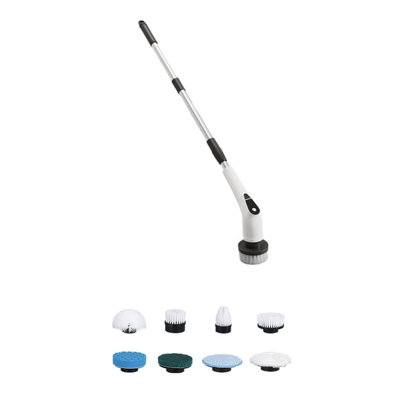 9 in 1 Cordless Cleaning Brush 5Speed Mode 2000mAh Extendable Poles Scrubber Cleaners For Home Car Appliances