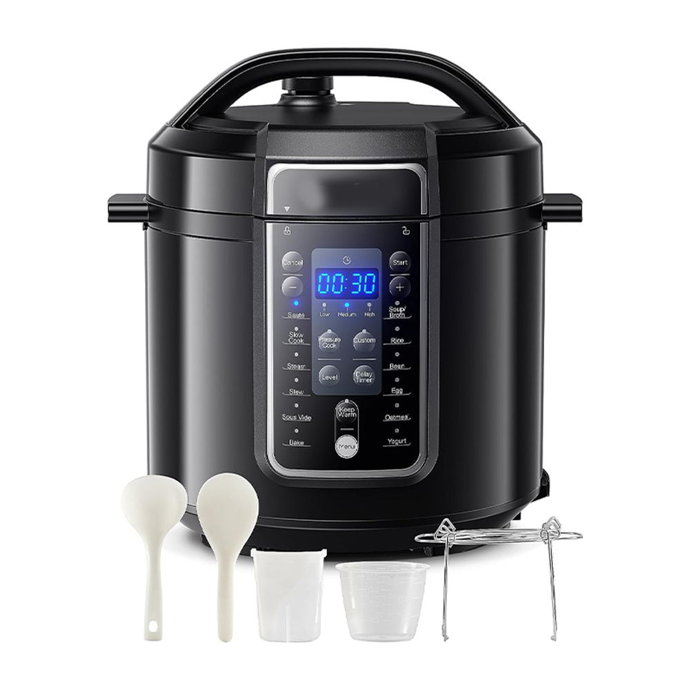 9in1 Electric Pressure Cooker, 14 Programmable Presets Slow Cooker