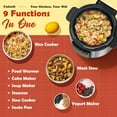 thumbnail image 1 of 9-in-1 Electric Pressure Cooker with 12 Presets, 6qt Multi-Function Kitchen Appliance, 1 of 9