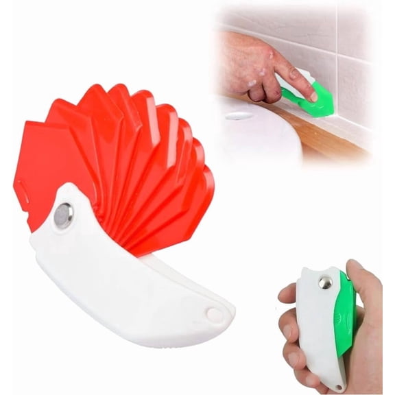 9-in-1 Foldable Spatula Caulking Tool, Scraper Edges for Doors and Windows