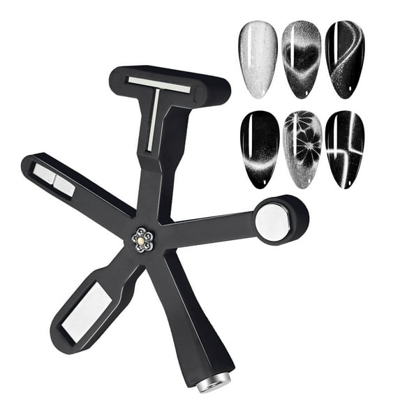 9 in 1 Gel Nail Polish Magnets for Nail Art, Cat Eye Magnet Kit, Strong Magnetic Nail Design Tools for Salon & Home DIY