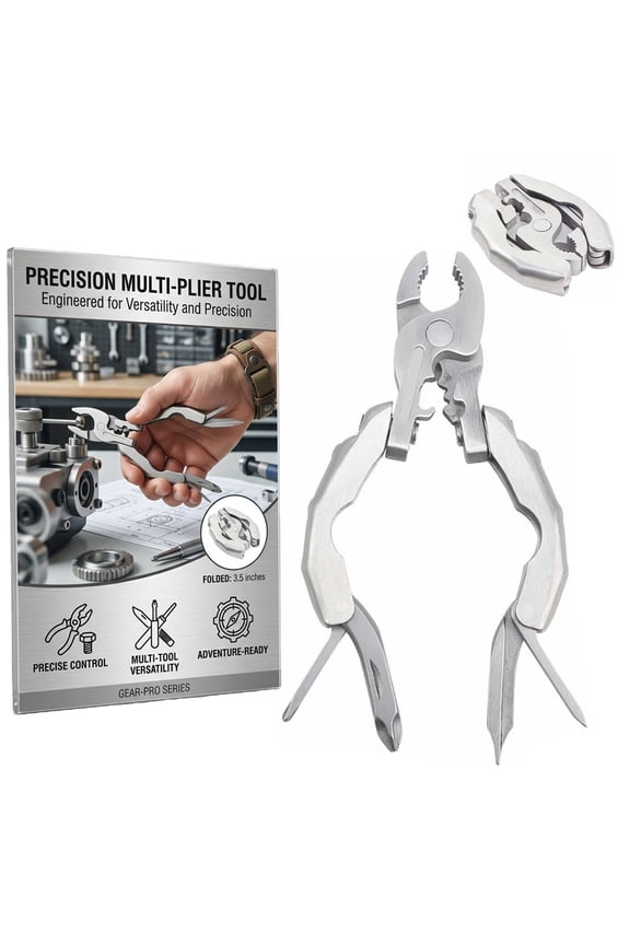 9-in-1 Keychain Multitool Pliers, Mini Keychains Set, Adjustable Wrench & Carry Case, Multi Function Gear for Men, Multifunctional Screwdriver Pocket Tool, File Great for Holiday Gifts