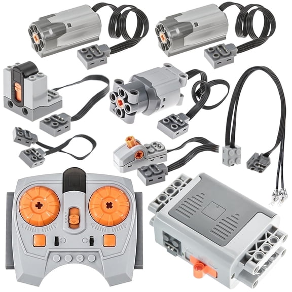 Cobers 9-in-1 Motor Kit Compatible with Lego-Technic, IR Remote Control Motor Set with Technic Parts & Power Function for Teens and Adults