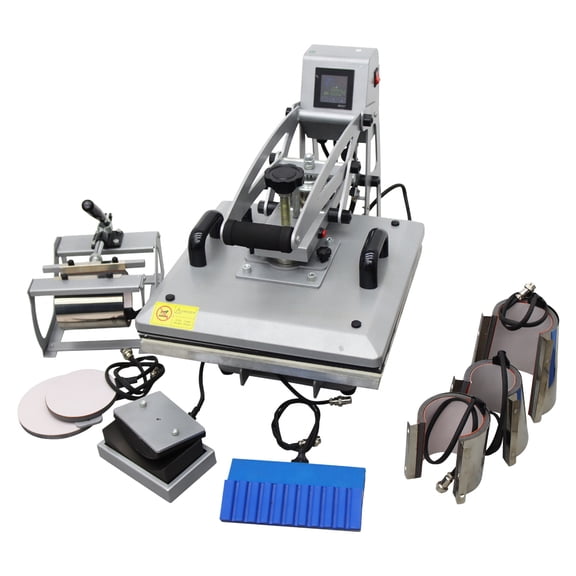 9-in-1 Multifunction Heat Press Machine Sublimation Transfer for T-Shirt Mug Hat Plate Pen