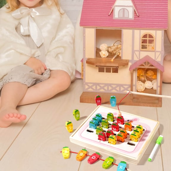 9-in-1 Multifunctional Building Block Toy Box, Alphabet & Number Pairing, Fishing & Painting Games, Educational Interactive Puzzle Learning & Hand-Eye Coordination Toy