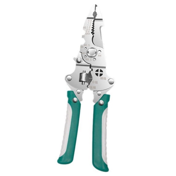 9 in 1 Multifunctional Folding Wire Stripper Crimper Cable Stripping Tool For Electrical Installation And Wire Cutting