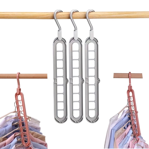 9-in-1 Smart Hanger Pro, Space-Saving Wardrobe Organizer for Closet, Apartment & Dorm Essentials