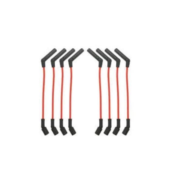 9 in. & 8 mm Spark Plug Wire Set with 135 deg Plug Boots for LS Car, Black